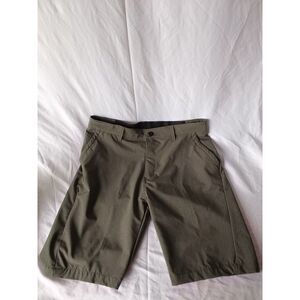 Kenneth Cole 33 Mens Flat Front Short Green